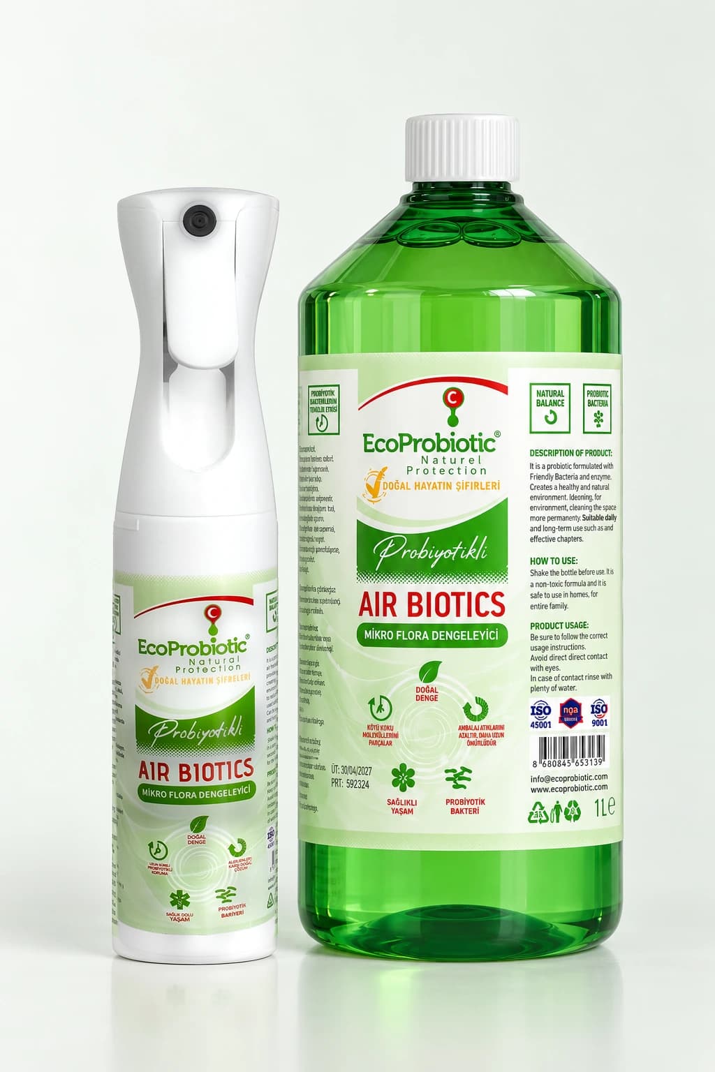 Air Biotics Probiyotikli Koku Giderici Seti 300 ml + 1 Litre